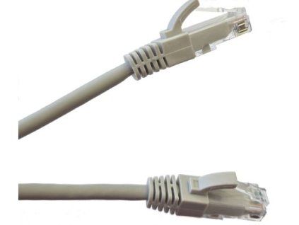 Patch kabel 5e UTP PVC 26AWG - šedý 2m