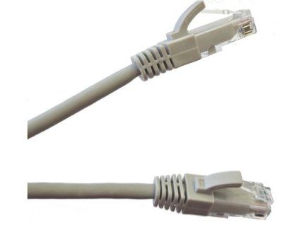 Patch kabel 5e UTP PVC 26AWG - šedý 3m