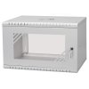 LEXI-Net Basic Rozvaděč nástěnný 19" 6U 520x350, dveře sklo, šedý