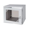 LEXI-Net Basic Rozvaděč nástěnný 19" 9U 520x450, dveře sklo, šedý