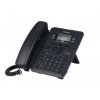 Telefon IP E-LG 1010i , 3-řád. černobílý displej 2,4", 4 progr. tl., hlasitý tel., černý