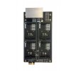 Yeastar rozšiřující karta EX08 pro PBX S100/S300, 8 portů, 4 pozice pro S2, O2, SO, BRI, GSM