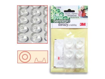 3M SJ5309R Bumpon transparentní (Název 3M SJ5309R Bumpon transparentní)