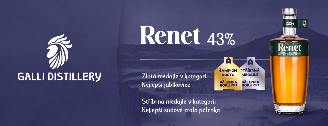 Renet 43% Zlatá a stříbrná medaile