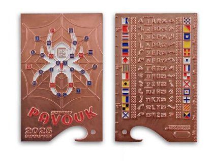 Pavouk geocoin MatMěď 500x400