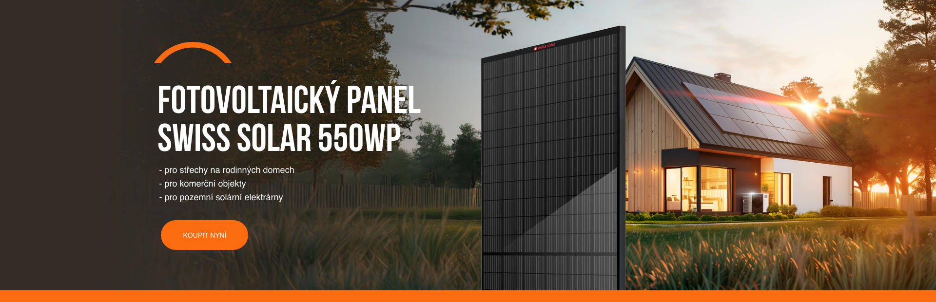 Fotovoltaický panel SWISS SOLAR 550WP