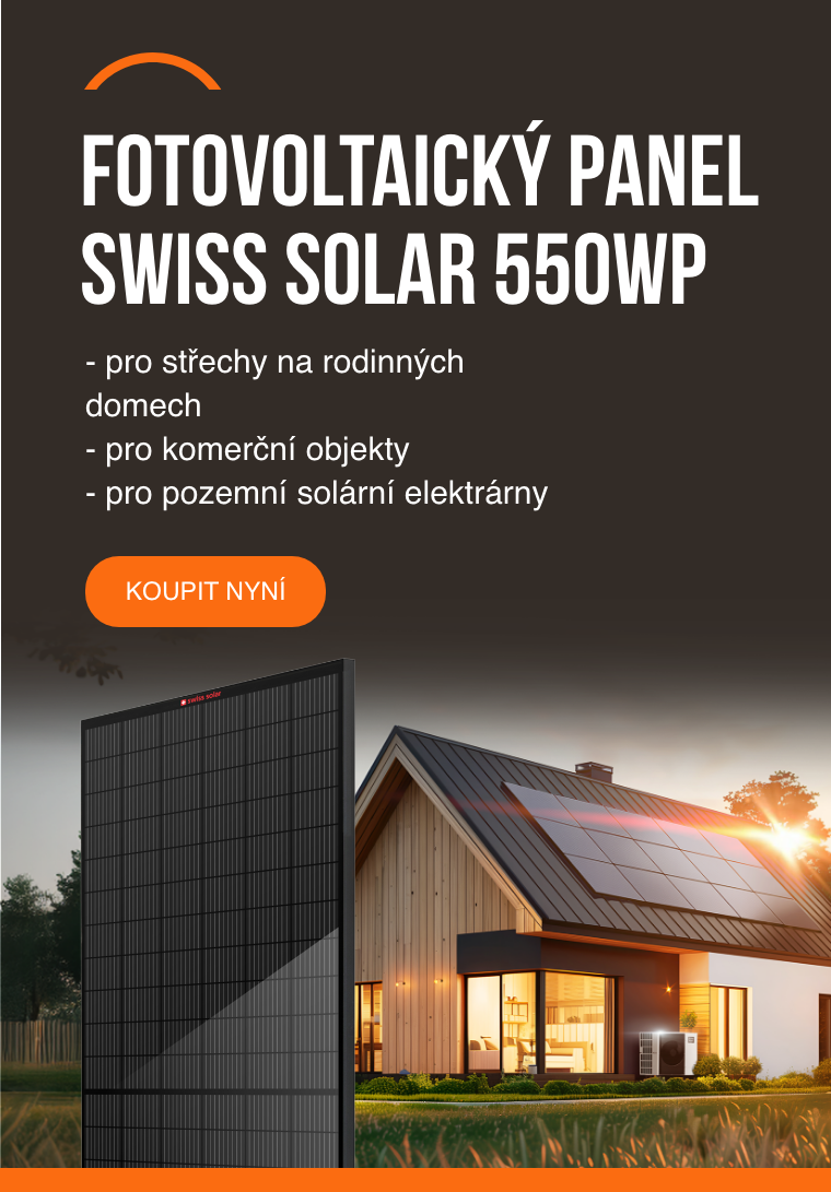 Fotovoltaický panel SWISS SOLAR 550WP