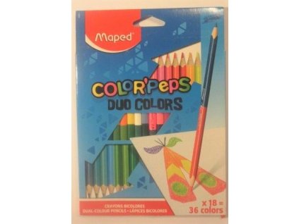 Pastelky MAPED Color´Peps Duo 18 ks