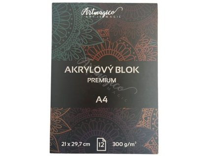 Artmagico Akrylový blok A4 12 listů papír