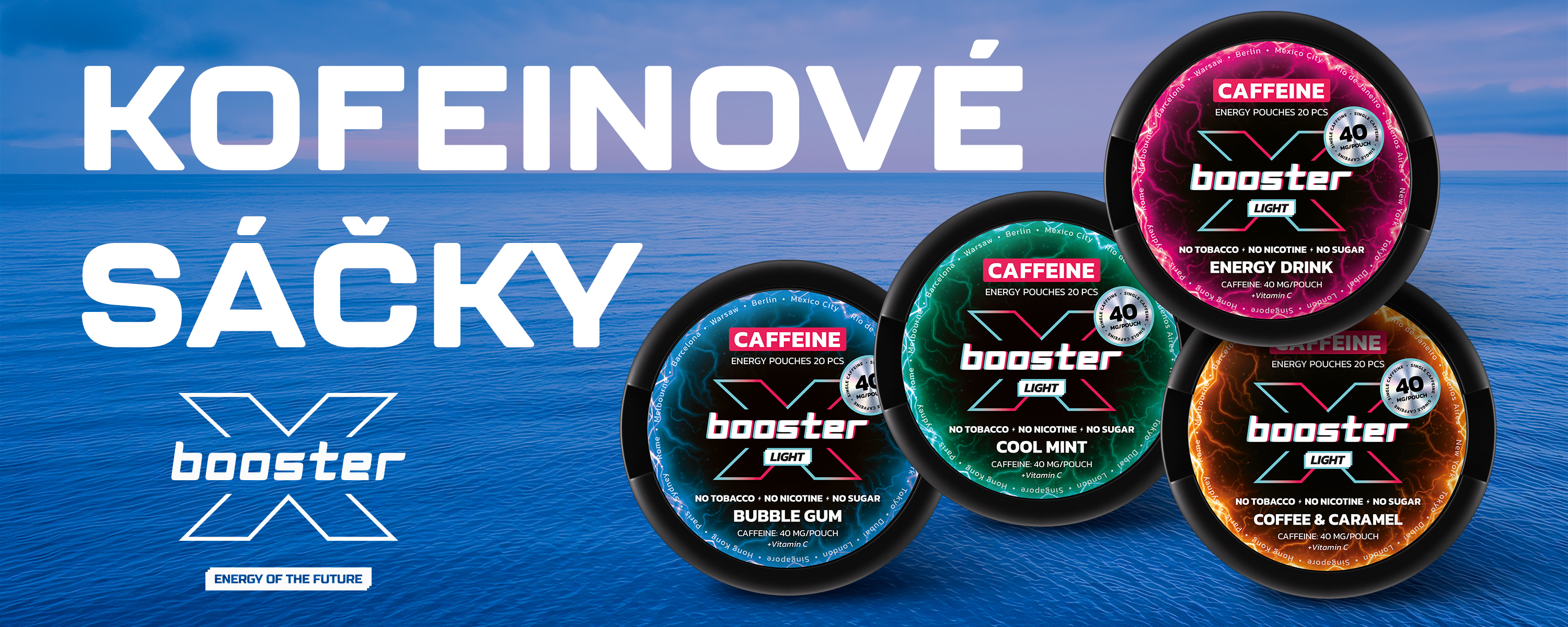 Kofeinové sáčky Xbooster