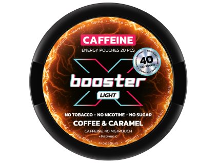 X Booster coffee caramel 40mg front white (1)