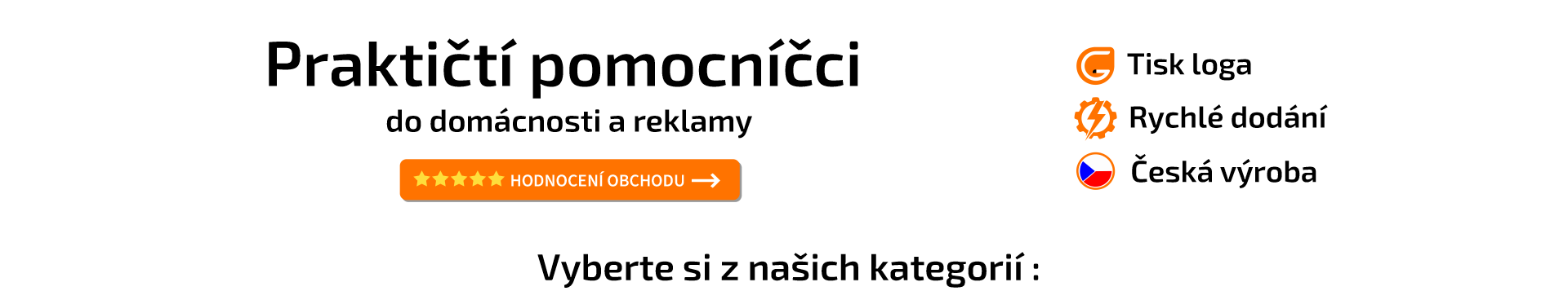 Plastové reklamní předměty pro firmy, města i volební kampaně