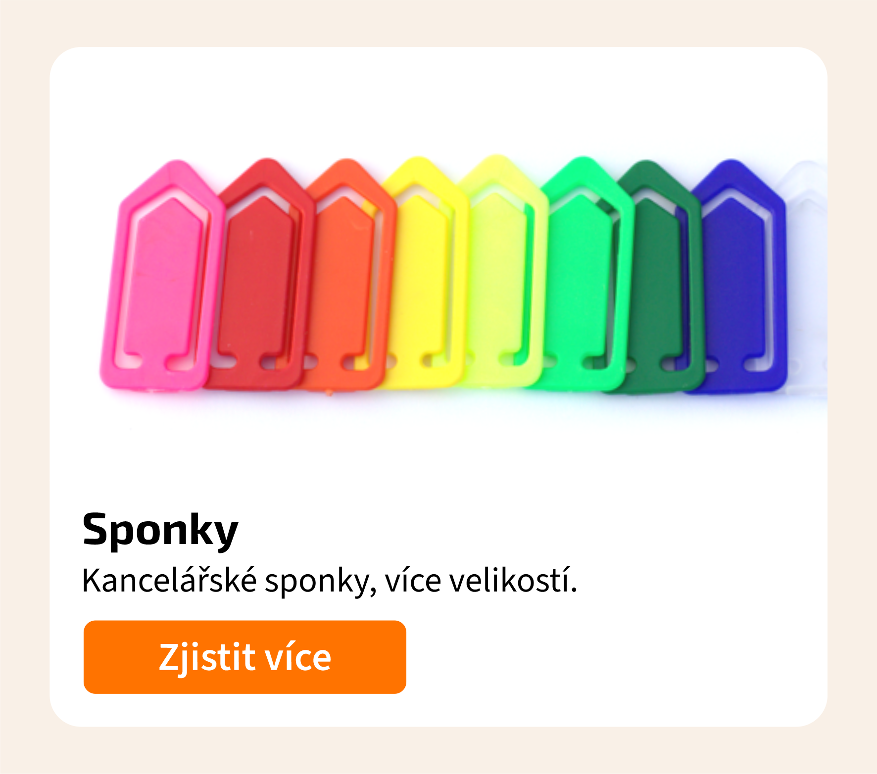 Barevné sponky pro organizaci dokumentů.