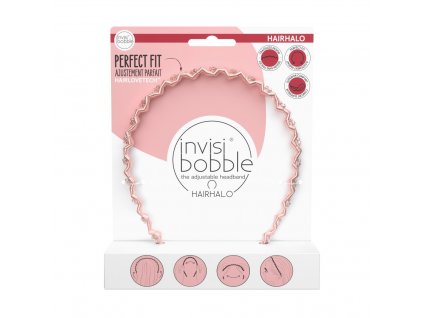 invisibobble hairhalo pink sparkle