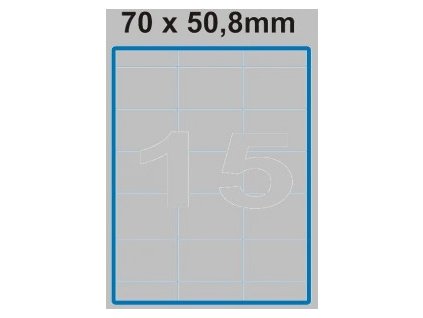 Etiketa 70 x 50,8 mm