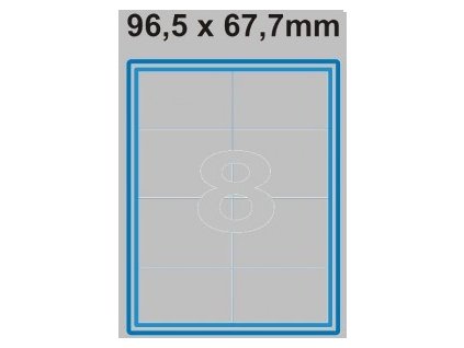 Etiketa 96,5 x 67,7 mm