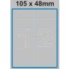 Etiketa 105 x 48 mm