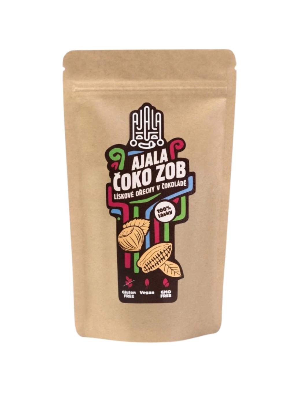 ajala green heads čokobanánky vegan pravé banány v čokoládě rostline cesky produkt (1)