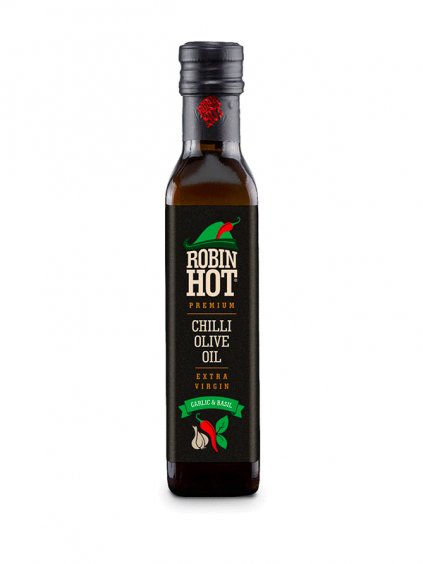 Robin Hot chilli oil 100 grecesnek bazalka 250 Green heads 1