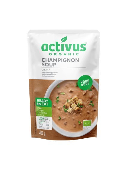 Activus | Polévka žampionová krémová BIO 400g
