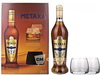 Metaxa 7* 0,7l + 2x sklo 40%| GRENZE MARKT