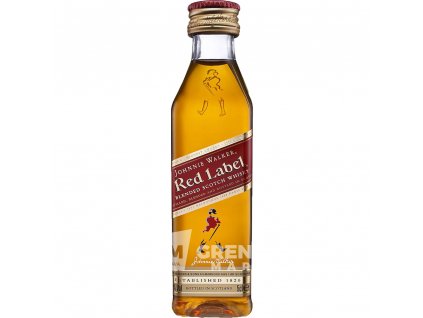 johnnie walker red label 0 05l spirituosen whisky blended scotch