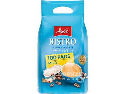 melitta bistro mild 100 pads