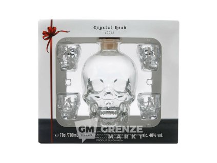 4797071 Crystal Head Vodka 4x Shotglaeser Geschenkset 0 7l original