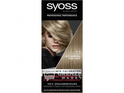 Syoss Coloration 7 5 Mittelaschblond Stufe 3 Coloration 100842