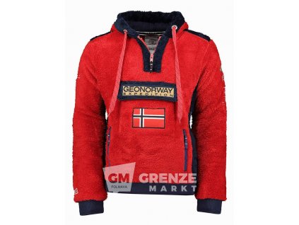 geographical norway hoodie gymclass in rot