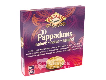 Patak's Pappadums Natural 15cm 100g | GRENZE MARKT