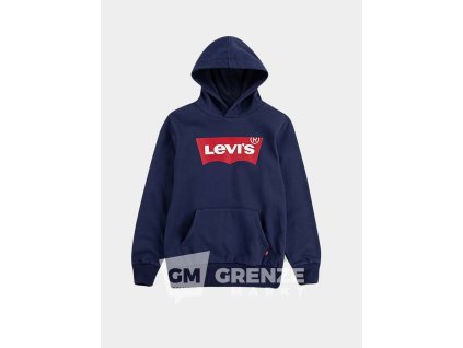 Levi's dětská mikina s kapucí 9E8778-C8D modrá