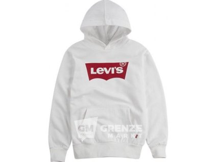 Levi's dětská mikina bílá 9E8778 001a