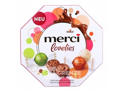 Merci Lovelies Classic Bombonierka 185g Upominek Czekoladki Praliny Prezent Kod producenta 4014400933055