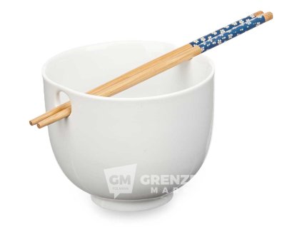 80002 asijska porcelanova miska bila s hulkami