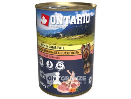 ontario konzerva jehneci s rakytnik pate 400g