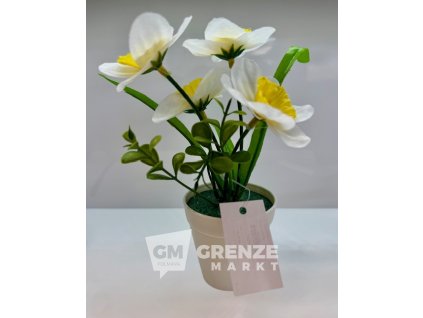 82402 umele narcisky v kvetinaci
