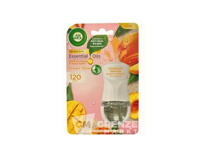 Air Wick Essential Oils elektrický komplet vůně Maledives Mango & Peach Spritz 19ml