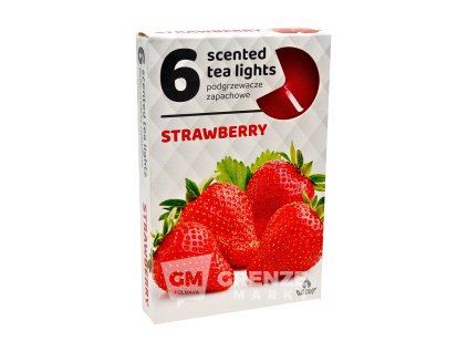 Admit vonná čajová svíčka Strawberry 6ks