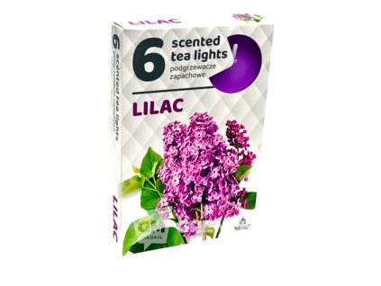 Admit vonná čajová svíčka Lilac 6ks