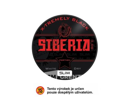 zvykaci tabak siberia 80 c x treme black white dry slim 13g
