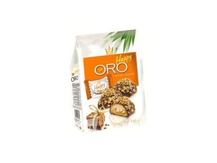 Happy Oro Caramel Wafers 140g