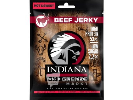 indiana beef jerky hot sweet 25g