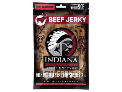 Indiana hovězí jerky Hot & Sweet 90g