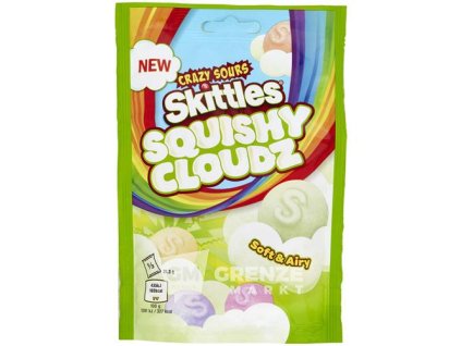 Skittles želé bonbony Squishy Cloudz Crazy Sours 94g