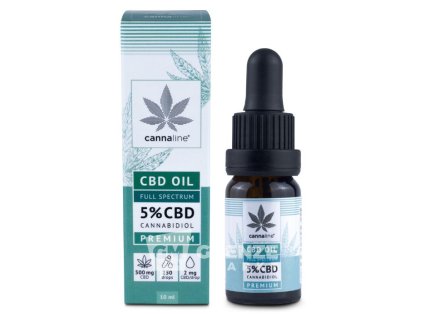 Cannaline Premium CBD konopný olej 5% 10ml