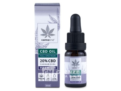 Cannaline Premium CBD konopný olej 20% 10ml