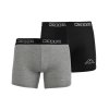Kappa pánské boxerky  891199 Black/Mid Grey 2 Pack | GRENZE MARKT
