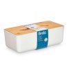 79816 1 bily zasobnik na ubrousky s bambusovym vikem 26 cm