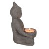 Cementový svícen na čajovou svíčku Buddha 8x15,5cm